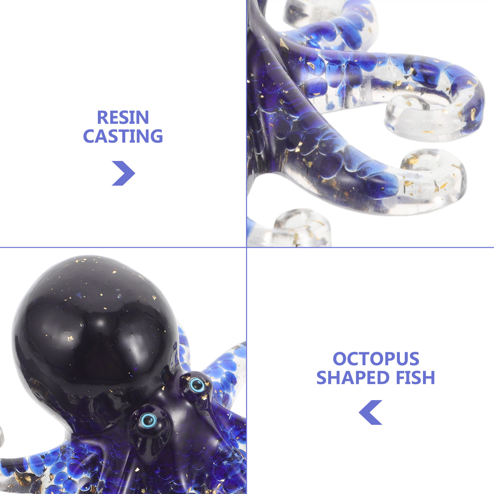 크리스탈 문어 장식, 해양 테마 크리스탈 에폭시 레진  - Marine Aquarium Epoxy 리뷰 및 가격