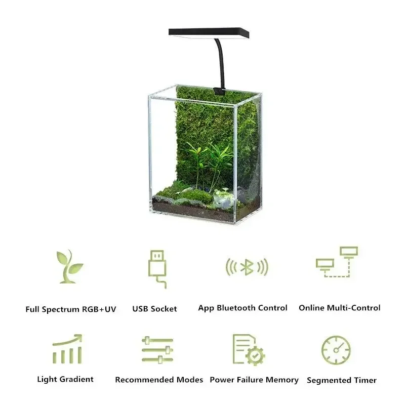 위크 아쿠아 맥 프로 USB 나노 수족관 조명 식물 성 - Aquarium Marine Lights 리뷰 및 가격