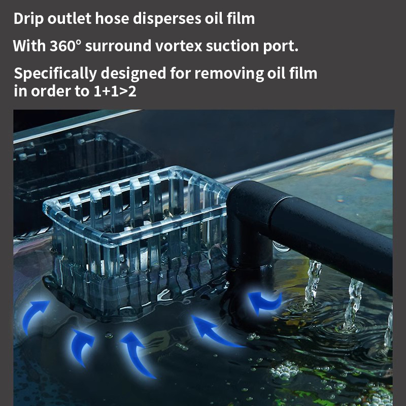 3W 수족관 표면 오일 스키머 필터 미니 음소거 자동  - Reef Tank Filter 리뷰 및 가격