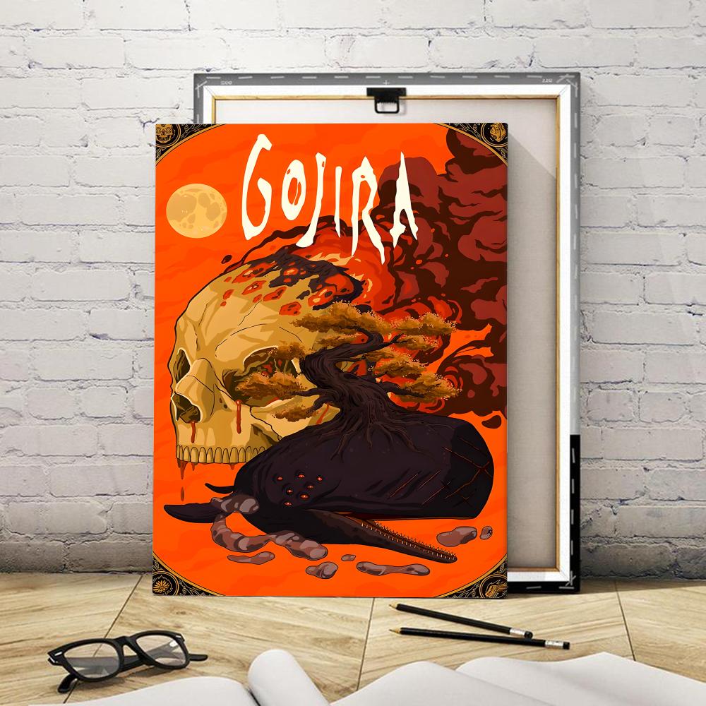 록 밴드 음악 앨범 G-Gojira 액자형 벽화, 침실 - Live Rock 리뷰 및 가격
